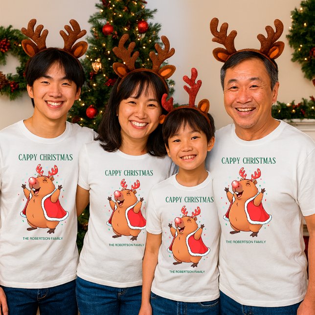 Camiseta Triblenda Navidades cappy Divertido capibara (Subido por el creador)