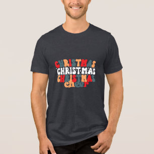 Camiseta Triblenda Navidades celebran vacaciones de Navidades Retro G