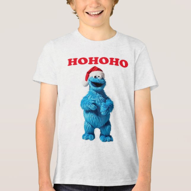 Camiseta Triblenda Navidades de Cookie Monster (Anverso)