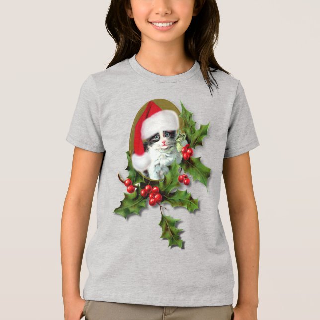 Camiseta Triblenda Navidades de Holly y Kitten (Anverso)