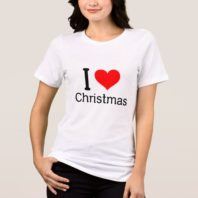 Camiseta Triblenda Navidades de I (corazón) (Anverso)