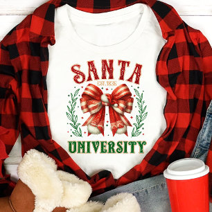 Camiseta Triblenda Navidades de la Universidad Santa Bow Coquette