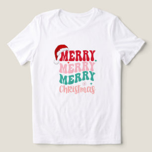 Camiseta Triblenda Navidades de letras blancas y coloridas