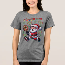Camiseta Triblenda Navidades de Pickleball Santa Claus