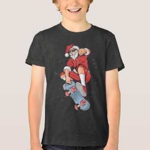 Camiseta Triblenda Navidades de Skateboarding Guay Santa