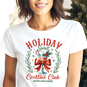 Camiseta Triblenda Navidades del Holiday Spirit Cocktail Club Coquett