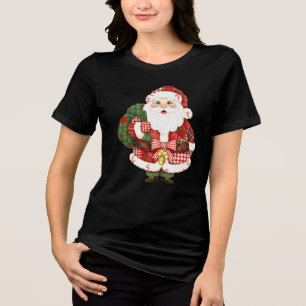 Camiseta Triblenda Navidades del Patchwork Santa Claus
