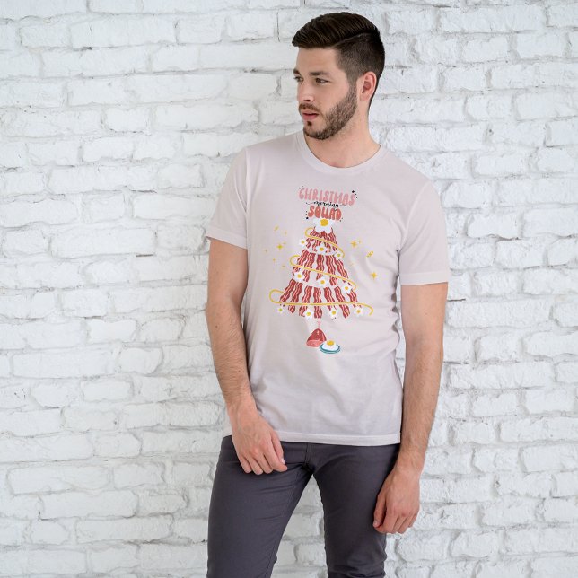 Camiseta Triblenda Navidades divertidos de Bacon y Huevos en la briga (Subido por el creador)