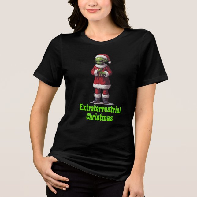 Camiseta Triblenda Navidades extraterritoriales (Anverso)