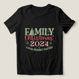 Camiseta Triblenda Navidades familiares 2024 Negro