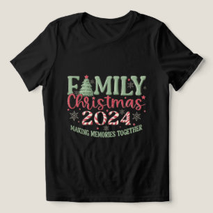 Camiseta Triblenda Navidades familiares 2024 Negro