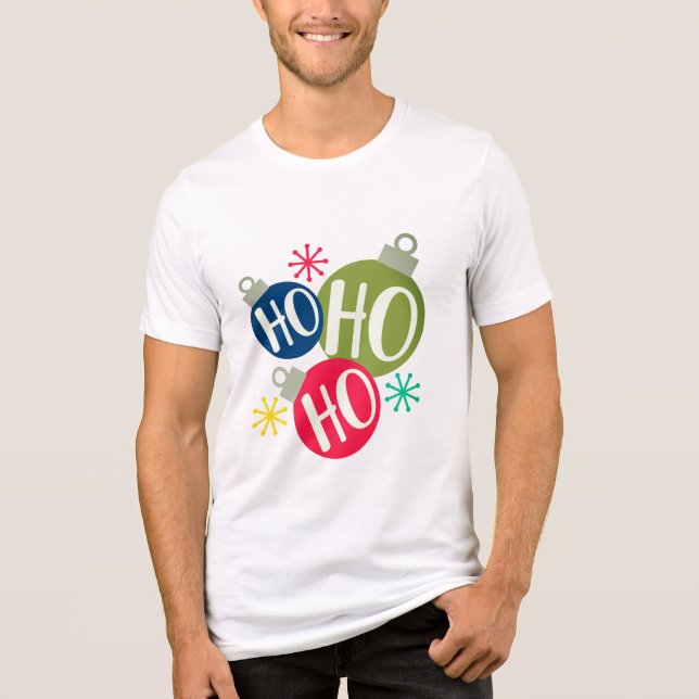 Camiseta Triblenda Navidades festivos Ho Ho Ho Ho Xmas Matanza famili (Anverso)