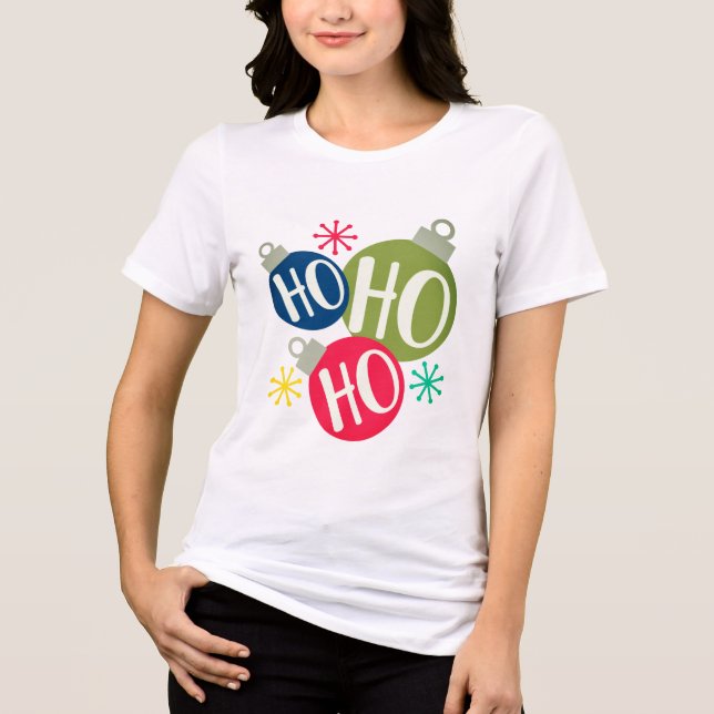 Camiseta Triblenda Navidades festivos Ho Ho Ho Ho Xmas Matanza famili (Anverso)