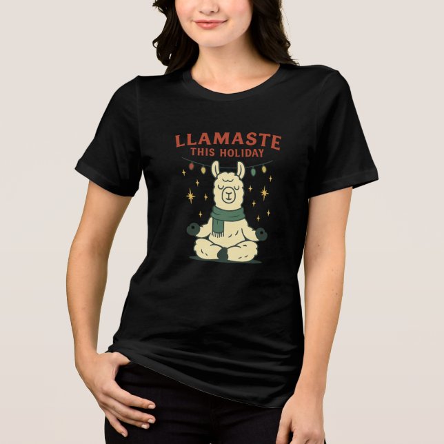 Camiseta Triblenda Navidades llaman Shirt - Llamaste al feriado Zen T (Anverso)