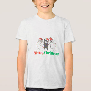 Camiseta Triblenda Navidades Meowy