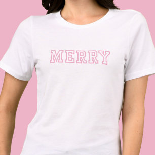 Camiseta Triblenda Navidades Merry Pink