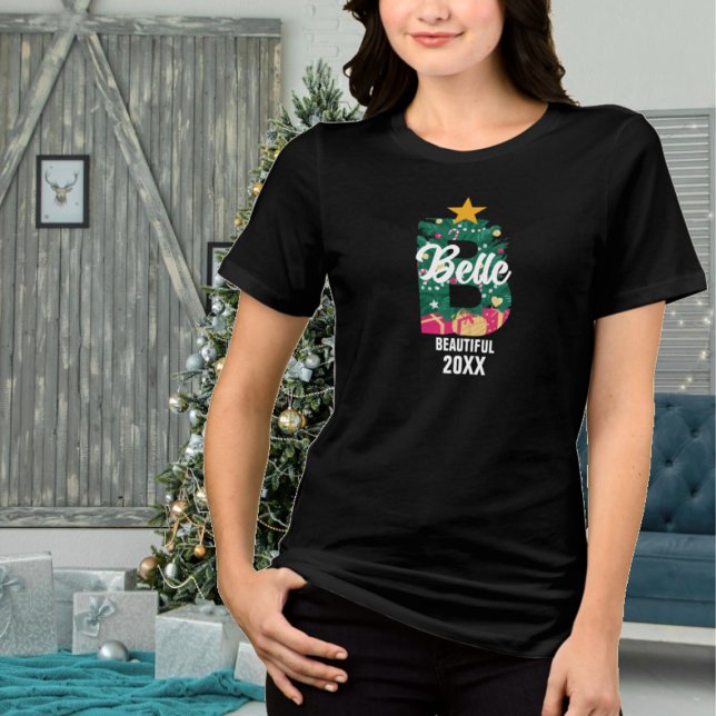 Camiseta Triblenda Navidades Monogramados B Nombre Significado (Subido por el creador)