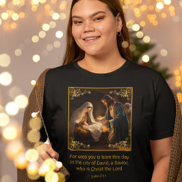 Camiseta Triblenda Navidades Natividad Sagrada Familia Religiosa Luca