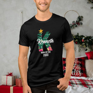 Camiseta Triblenda Navidades Nombre Familia Monogramada Inicial
