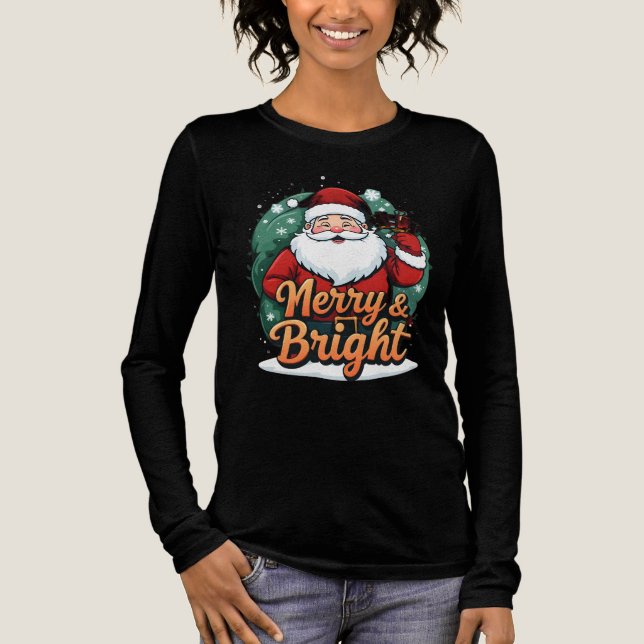 Camiseta Triblenda Navidades - "Papá Noel y Papá Noel" (Anverso)