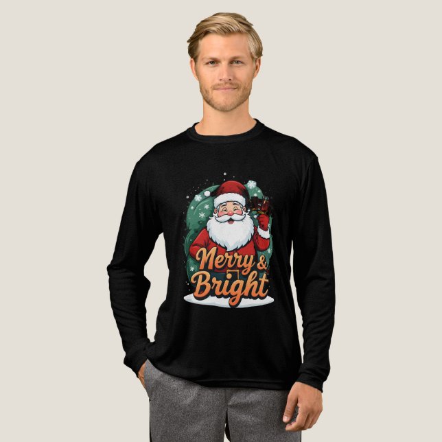 Camiseta Triblenda Navidades - "Papá Noel y Papá Noel" (Anverso Completo)