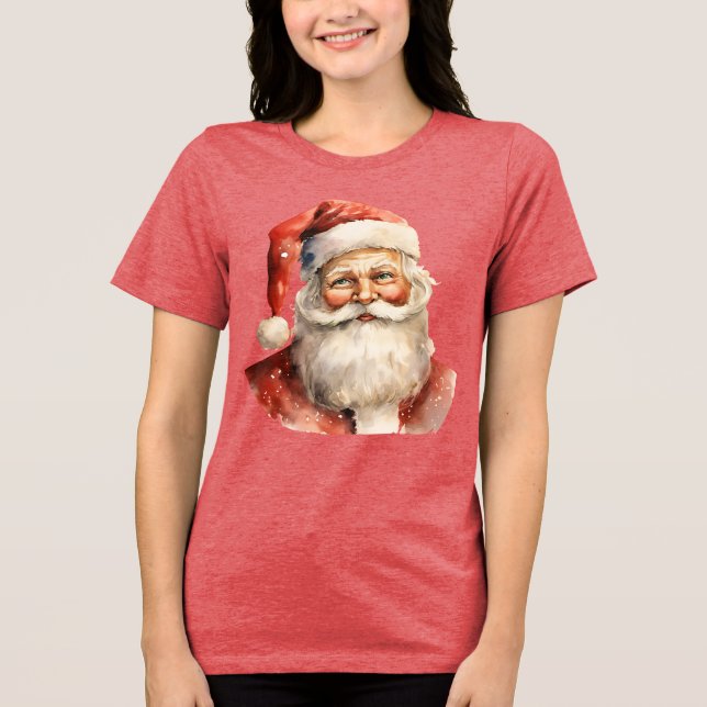 Camiseta Triblenda Navidades Retro Santa Claus (Anverso)