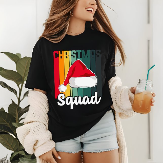 Camiseta Triblenda Navidades Retro Squad Santa Hat Festividad (Subido por el creador)