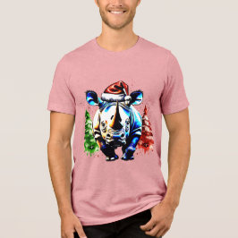 Camiseta Triblenda Navidades rinocerontes lindos