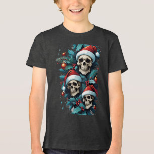 Camiseta Triblenda Navidades Skulls Y Holly