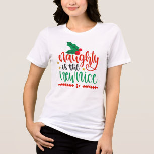 Camiseta Triblenda Navidades traviesos es el nuevo agradable divertid