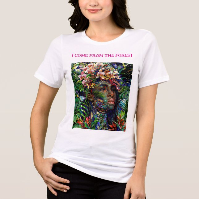 Camiseta Triblenda “Nayari” - Jungle Mirage - Women In Amazonia   (Anverso)