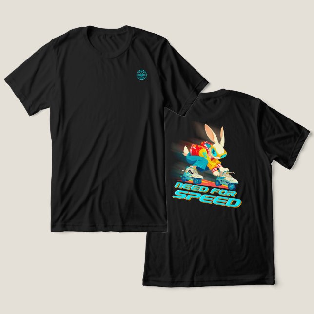 Camiseta Triblenda Necesidad de velocidad: gráficos de retorno (Diseño Anverso y Reverso)