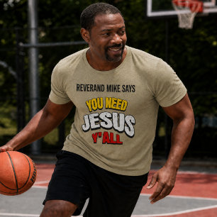Camiseta Triblenda Necesitas a Jesús, Cristianos