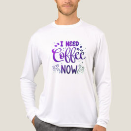 Camiseta Triblenda Necesito Café Ahora Bella+Canvas Tri-Blend Long Sl