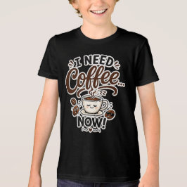 Camiseta Triblenda Necesito Café Ahora Regalo Divertido para Amantes 