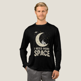 Camiseta Triblenda Necesito más espacio - Diseño de la Luna Cósmica