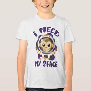 Camiseta Triblenda Necesito Mis Niños Mono Astronautas Del Espacio