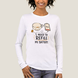 Camiseta Triblenda Necesito recargar mi batería (Té) -
