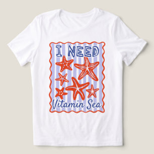 Camiseta Triblenda Necesito vitamina mar estrella de mar playa