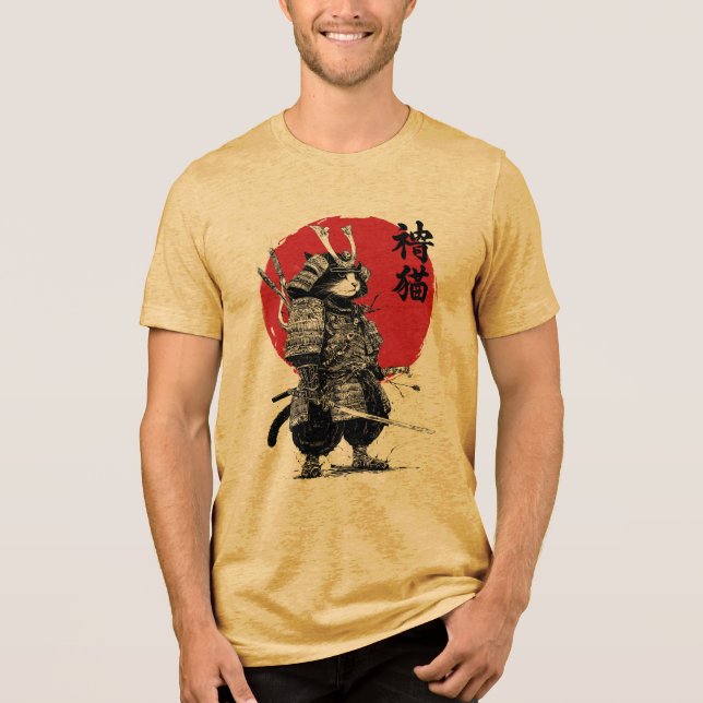 Camiseta Triblenda Neko Samurai (Anverso)