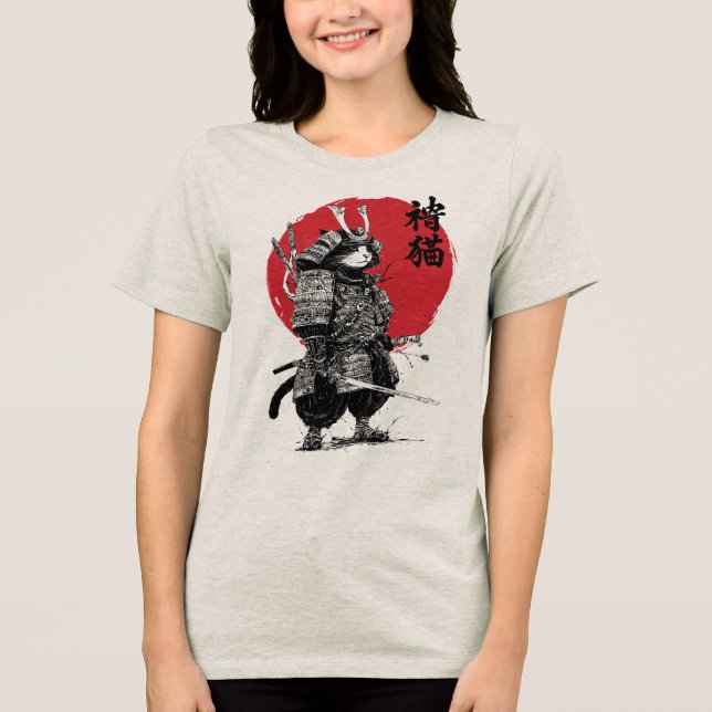 Camiseta Triblenda Neko Samurai (Anverso)