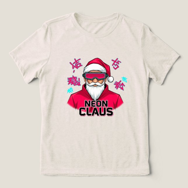 Camiseta Triblenda Neon Claus (Diseño delantero )