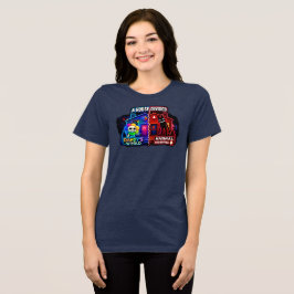 Camiseta Triblenda Neón de Panel Dividido Una Casa Dividida