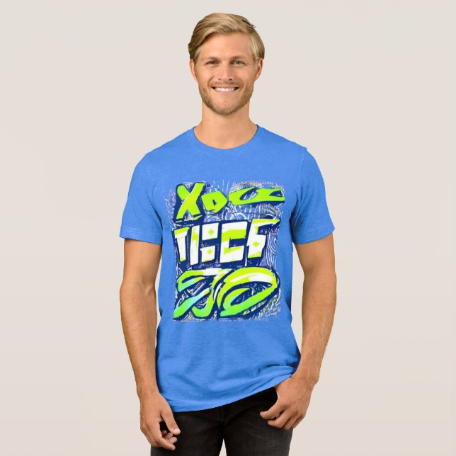 Camiseta Triblenda Neon Graffiti Art Tee (Anverso Completa)