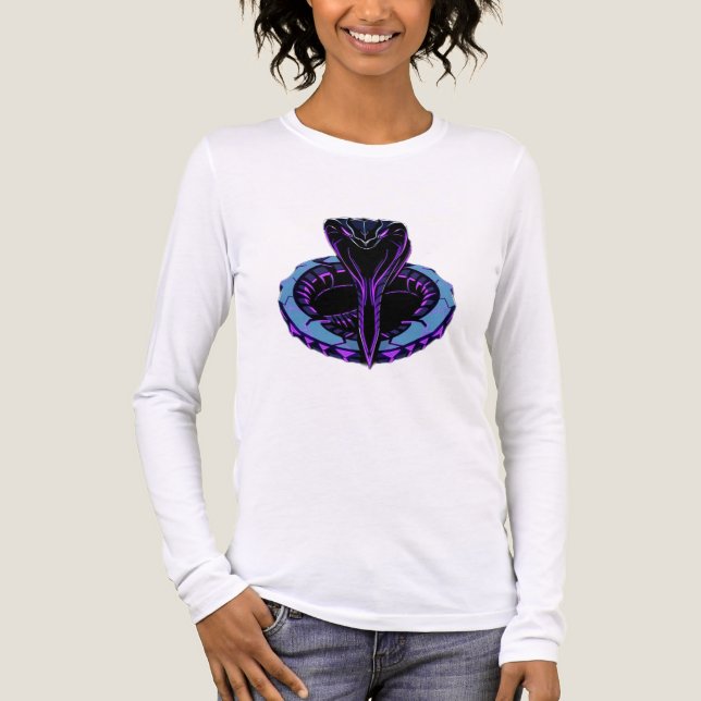 Camiseta Triblenda Neon-Kobra – Wächter des digitalen Dschungels (Anverso)