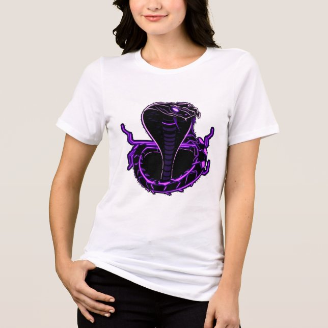 Camiseta Triblenda Neon-Kobra – Wächter des digitalen Dschungels (Anverso)