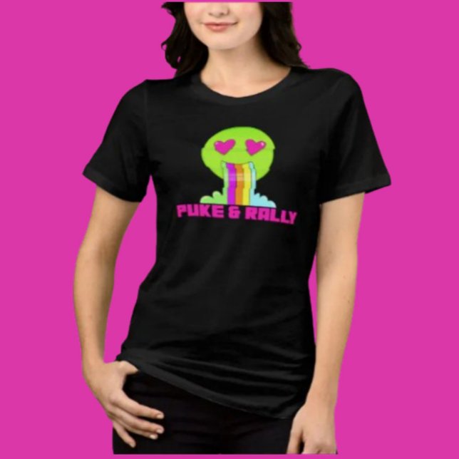Camiseta Triblenda Neon Puke y Rally Face Shirt | Fiesta (Subido por el creador)