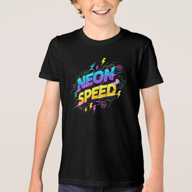 Camiseta Triblenda Neon Speed Sports T-Shirt (Anverso)