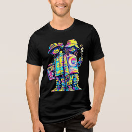 Camiseta Triblenda Neon Street Vibes Hip Hop Duo Graphic