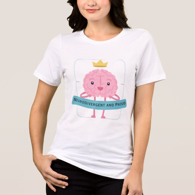 Camiseta Triblenda Neurodivergente y orgulloso (Anverso)